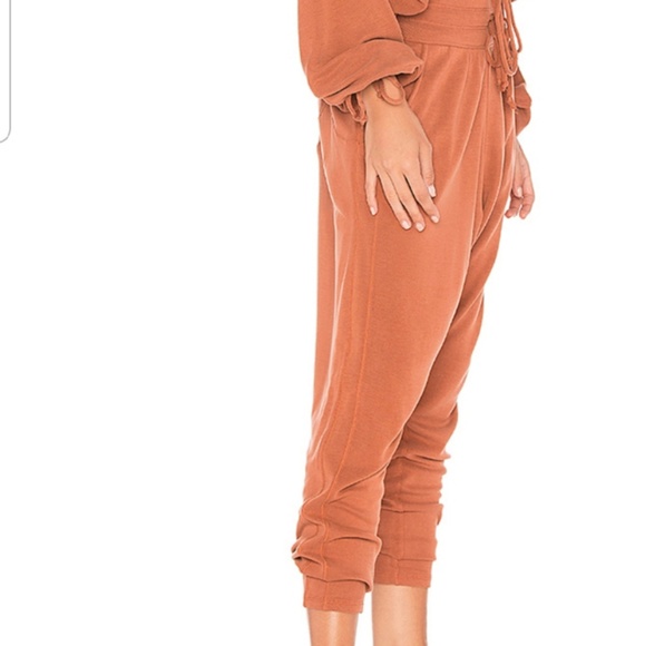 NWT Free People Yella Harem Jogger in Burnt Orange - Picture 2 of 5